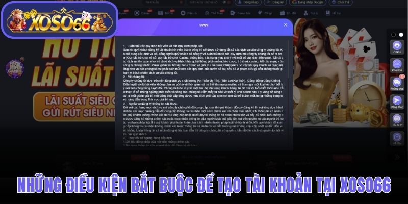 3 điều kiện bắt buộc để bạn đăng ký Xoso66 không bị lỗi