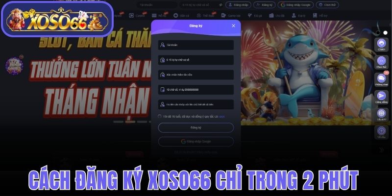 6 bước đăng ký Xoso66 nhanh nhất chỉ trong 2 phút