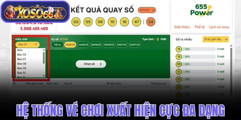 Hệ thống vé chơi xuất hiện cực đa dạng