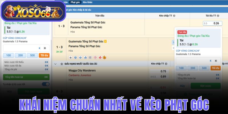 Khái niệm chuẩn nhất về kèo phạt góc